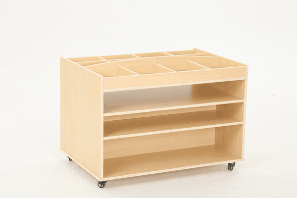 Oppbevaringstralle for formingsmateriell