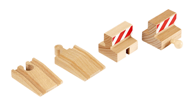 Hovedbilde BRIO® rampe- og stoppskinner - 4 deler
