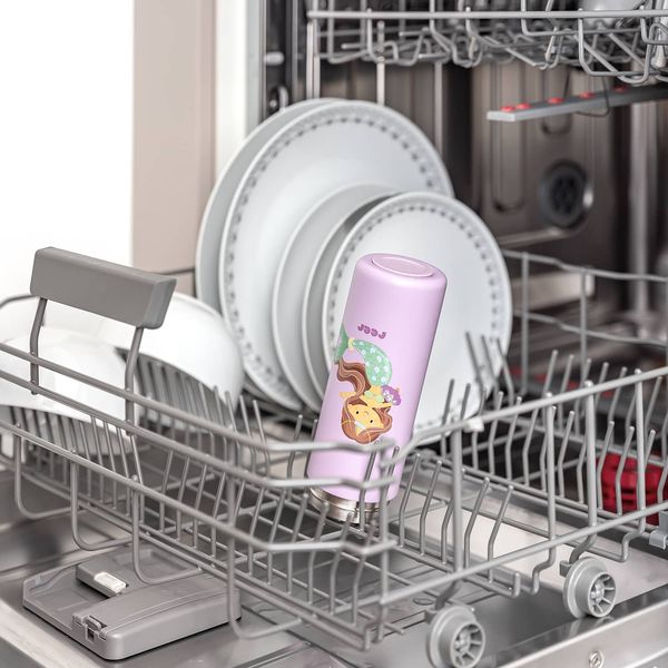 Drikkeflaske med sugerør - Lilla