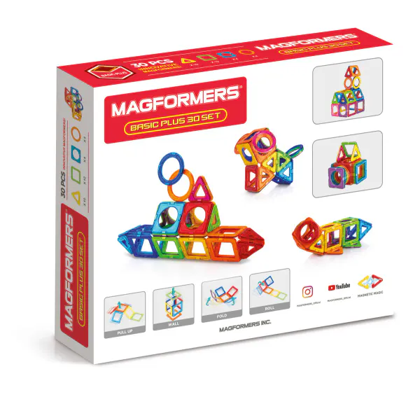 Magformers Basic Plus 30 Byggesett