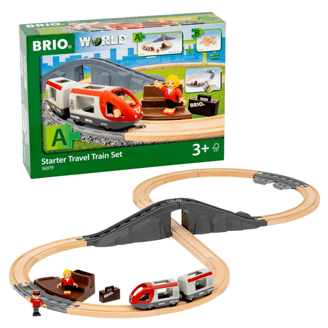 Hovedbilde BRIO® World startsett med passasjertog - 22 deler