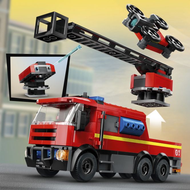 Hovedbilde LEGO® City Brannstasjon med brannbil - 843 deler