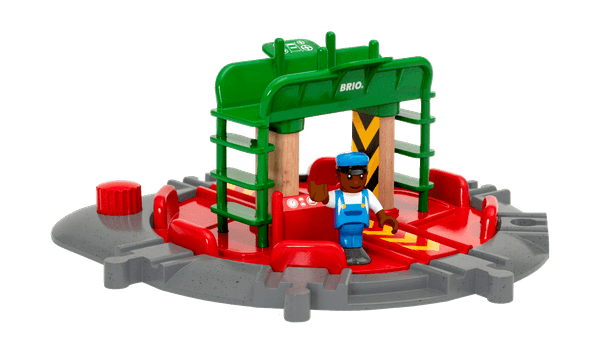 BRIO® World sporveksel med kontrollstasjon og figur
