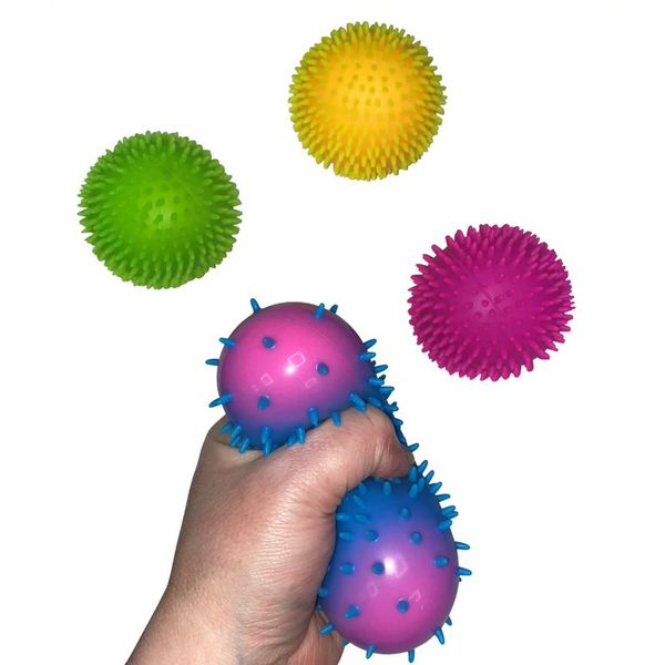 Spikey stressball (pakke med 4)