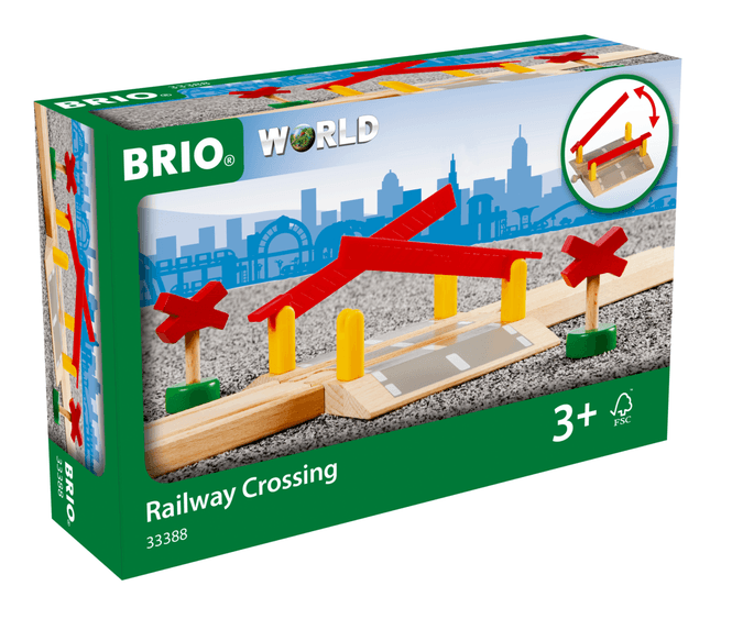 Hovedbilde BRIO® World jernbaneovergang med bommer