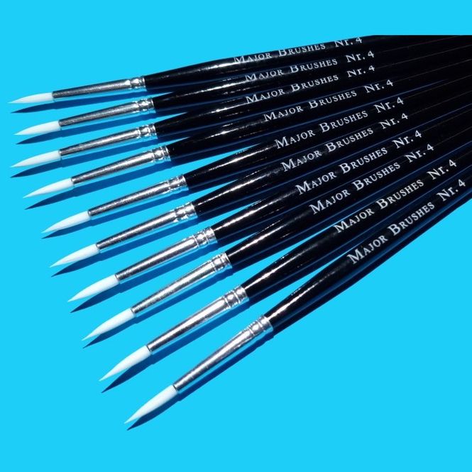 Hovedbilde Pensel – Størrelse 4, Pakke à 10