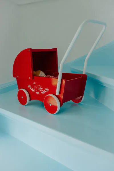 KREA Dukkevogn – Rød