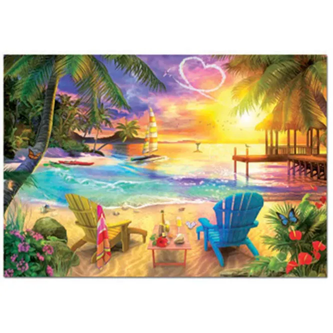Hovedbilde Educa Puslespill 1000 – Love Beach