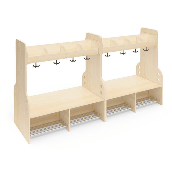 Dobbel Garderobeløsning for 16 Barn