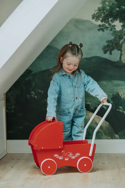 KREA Dukkevogn – Rød