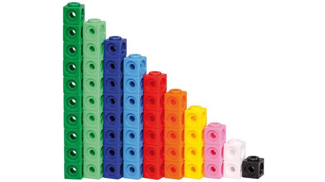 Hovedbilde Koblingskuber for matematikk – 100 stk i ...