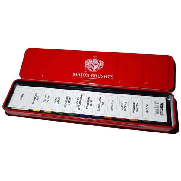 Akvarellsett, 12 farger