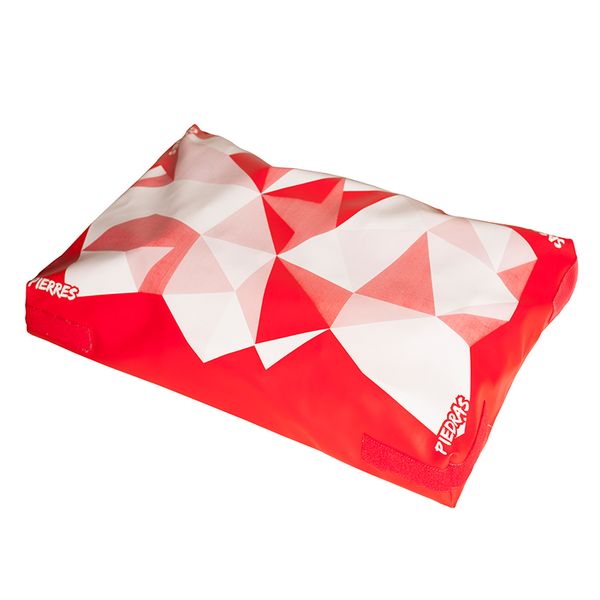 Stein-sanseblokk – rød/hvit