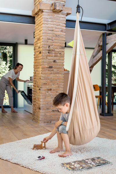 La Siesta Hengehuske med myk innsats, Beige