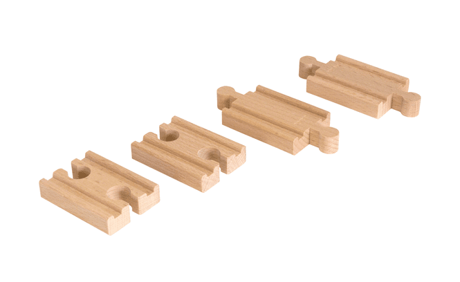 Hovedbilde BRIO® rette miniskinner - 54 mm, 4 deler