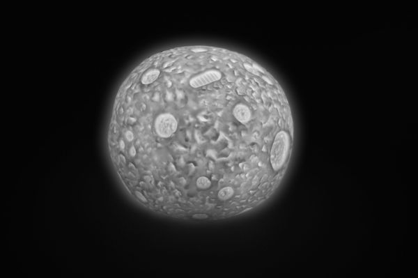 Fargeskiftende Månelampe med Fjernkontroll