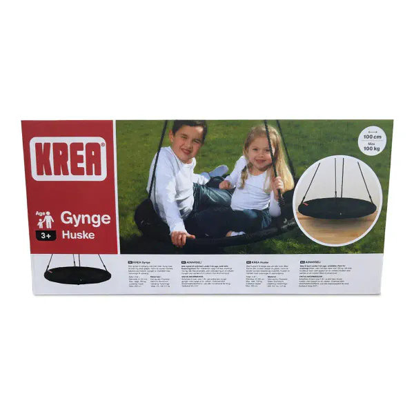 KREA Sansehuske – Sort, Ø100 cm