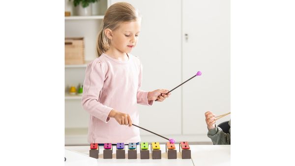 Klangblokker – Sopran (Boomwhackers®-farger), sett med 8 stk.