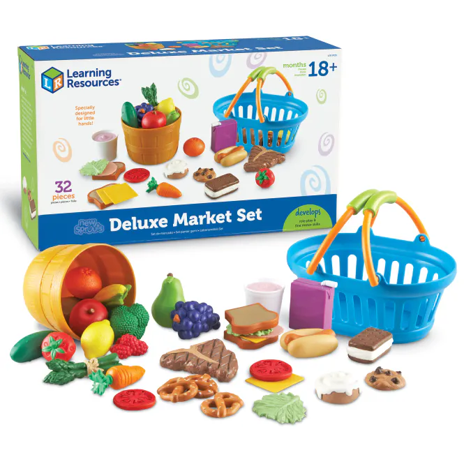 Hovedbilde Lekemat og markedssett med handlekurver – ...
