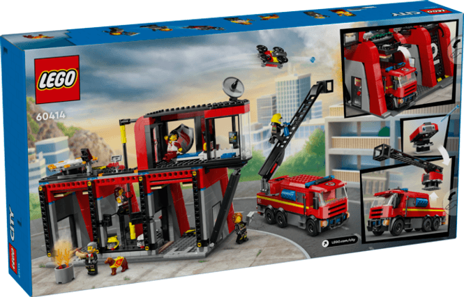 Hovedbilde LEGO® City Brannstasjon med brannbil - 843 deler