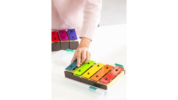 Klangblokker – Sopran (Boomwhackers®-farger), sett med 8 stk.